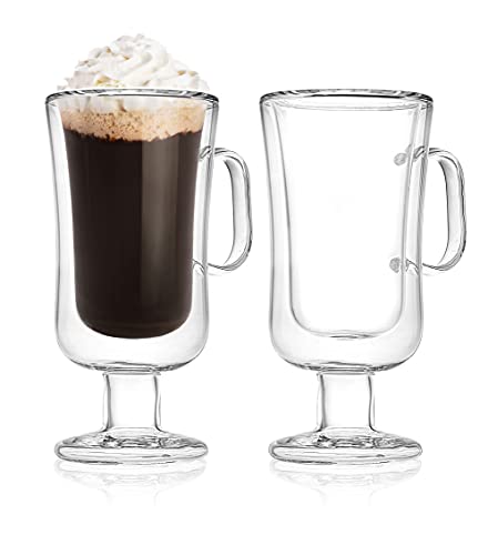 Irish Coffee Mug Double Walled Insulated Mugs For Drinking - Set Of 2 #TOP21