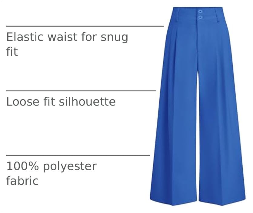 Image of PRETTYGARDEN Women's High Waisted Wide Leg Dress Pants