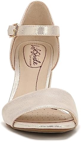 LifeStride Womens Bombshell Dress Sandal Gold Metallic 7.5 M | Image 2