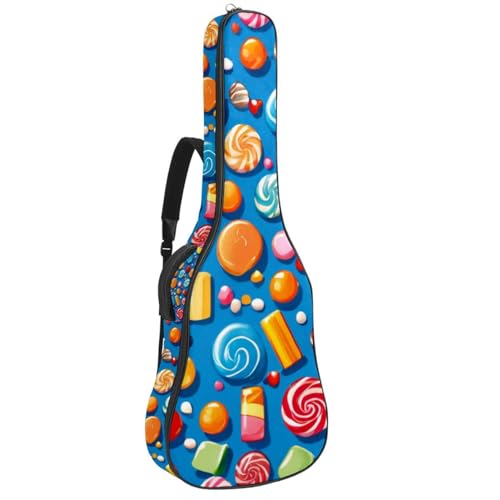 Sac pour guitare acoustique housse universelle étanche à couche de protection motif multicolore