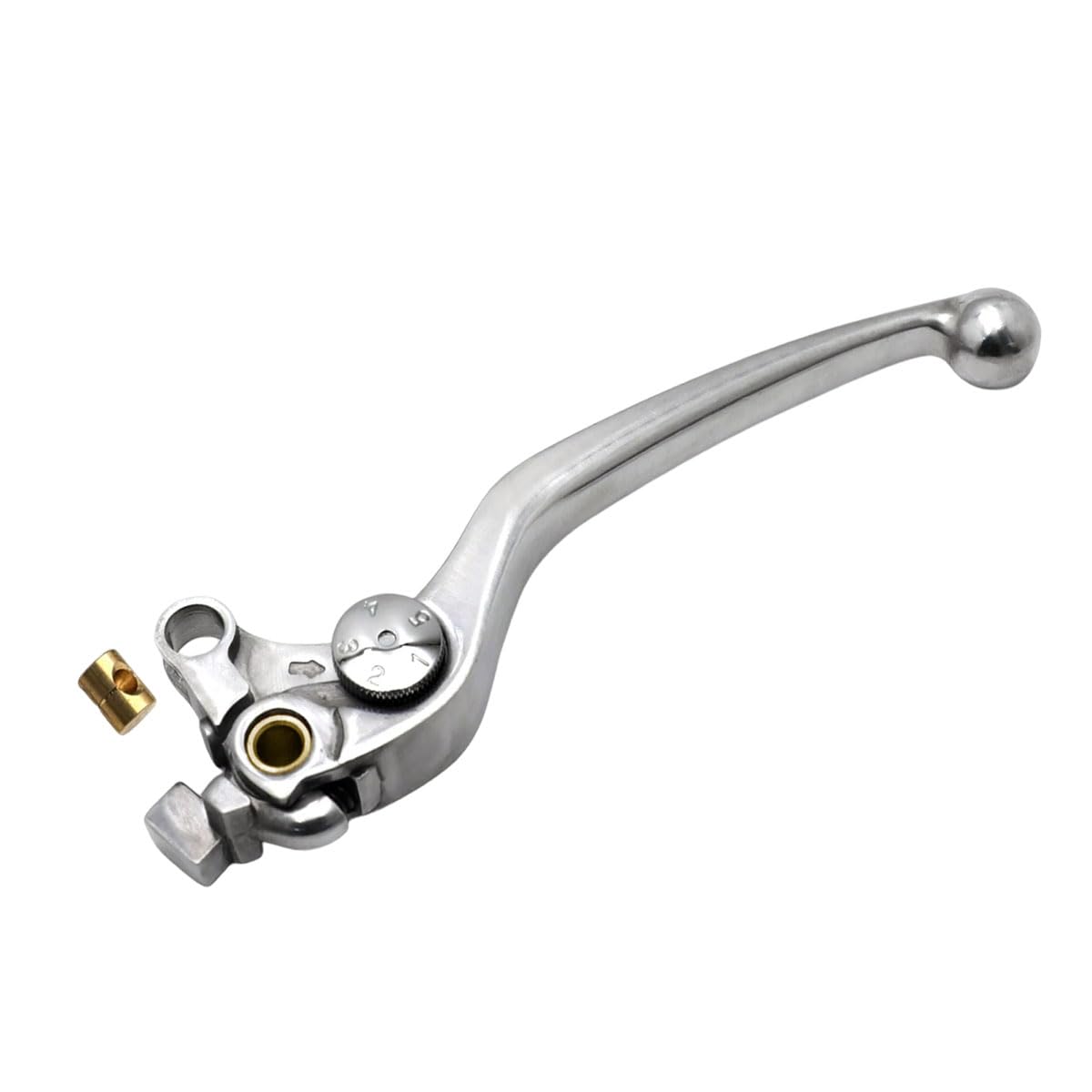 SYUU S Leve di frizione in lega di alluminio premium Compatibili con Suzuki GSF 1250 Bandit GSF 1200 GSX 650 F GSX 1400 SV 1000 DL 1000 Vstrom GSX 1300 R Hayabusa per Motociclette Polished