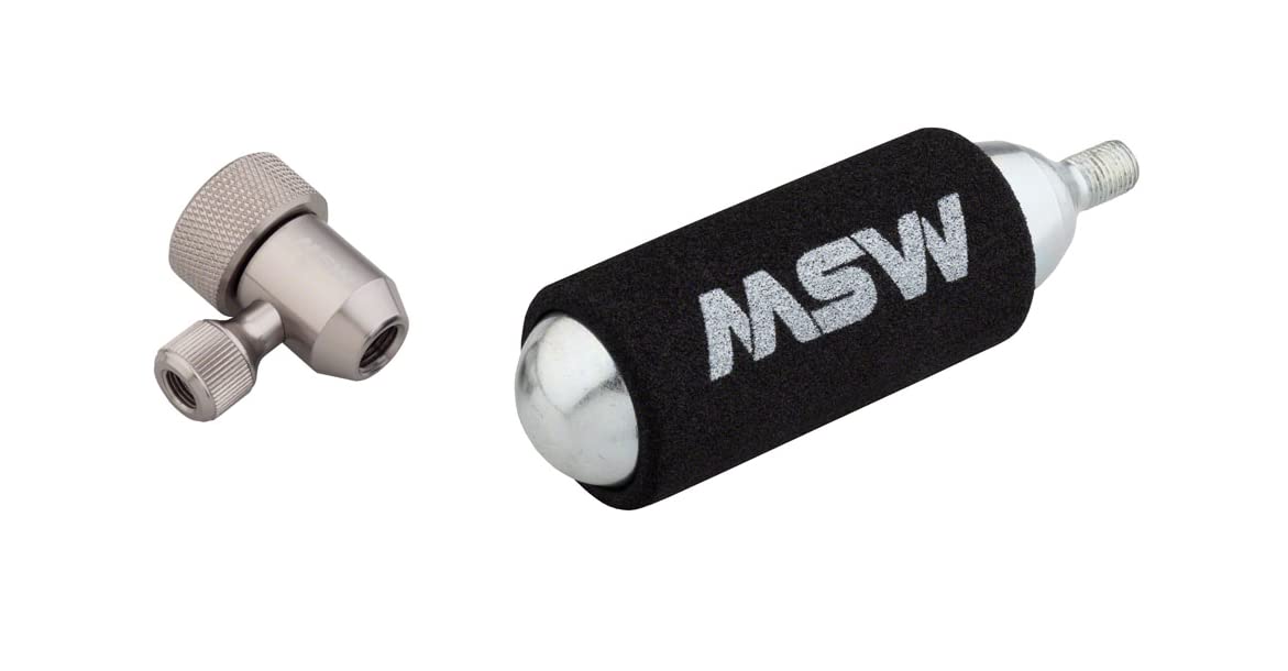 MSW Jetstream Kit with Jetstream Adjustable Inflation Head | 38g CO2 Cartridge | Protective Sleeve