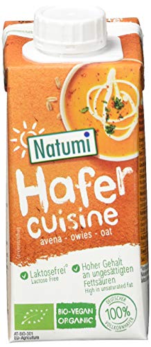 Natumi Bio-Hafer-Creamer, 15 x 200 ml – laktosefrei, veganer Bio-Creamer, hergestellt aus deutschem Hafer, milchfreie, milchfreie Alternative