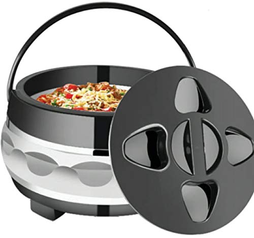 Image of Diamond Crystal Stainless Steel Casserole With Handle, Set of 3, 1200 ml, Steel Silver
