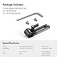 SMALLRIG 15mm Single Bar Clamp Rod Clamp with Integrated NATO Rail für Follow Focus, Monitor und Kamerazubehör - 3011