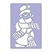 Nakleo Plastic Reusabe Window Christmas Stencils // Snowman //Templates (25.5