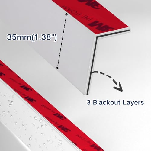 Consigue oscuridad total con tiras de bloqueo de luz para persianas 5