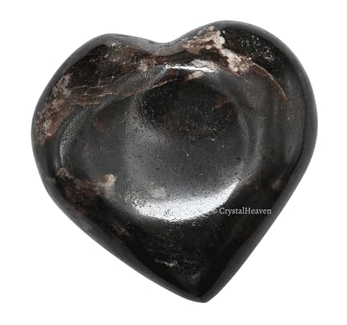 Image of Crystal Heaven Garnet Heart Palm Pebbles Stones For Anxiety Stress Relief Massage-Aaa Grade Original Healing Gemstone Agate Heart Palm Stone For Yoga Meditation Spiritual