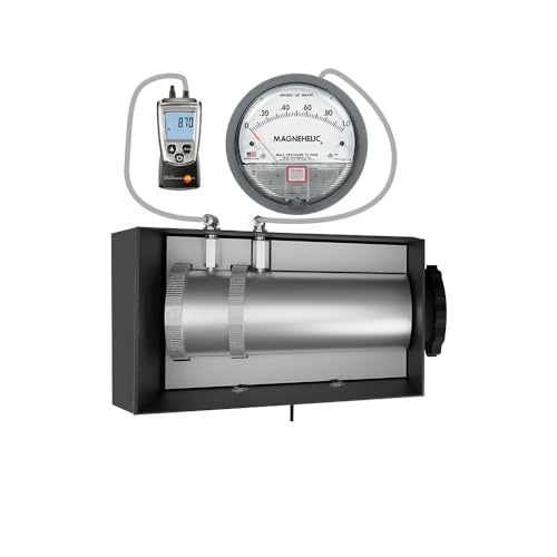 Differential Pressure Gauge Calibrator with Master Gauge (Testo 510) |Precision Infrared Temperature Calibrator for HVAC, Laboratories, Room Pressure Monitoring Model: IK HPP-01