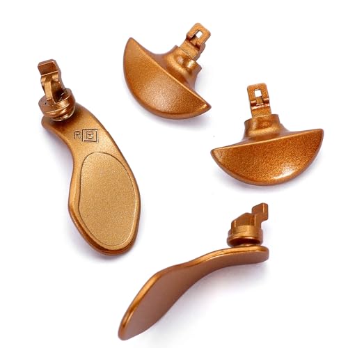 Image of Ikpek 4PCS Metallic Back Paddles for PS5 Edge Controller, Interchangeable Metal Stainless Steel Back Buttons Replacement for PS5 Edge Controller - Controller NOT Included