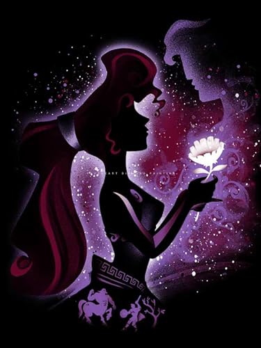 Youtheart Painting with Diamonds Princess Diamond Art, 5D Full Drill Cross Stitch Embroidery Kits, DIY Wall Décor