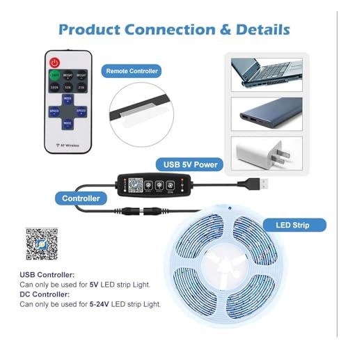 Variateur LED Bluetooth DC5-24V pour un réglage d'intensité précis sur ruban COB SMD - 4
