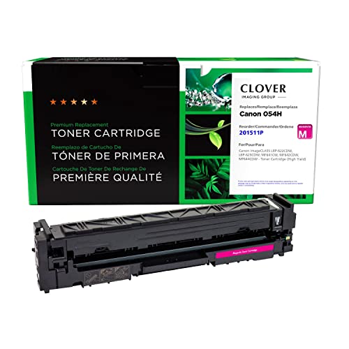 Clover Remanufactured High Yield Toner Cartridge Replacement for Canon 054H (3026C001) | Magenta -  CIG, 201511P
