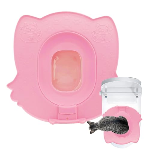 Juego de entrenamiento para gatos, accesorios para la de para gatitos - Entrenador de inodoro reutilizable para gatitos - para padres de mascotas en casa, baño, , inodoro, oficina
