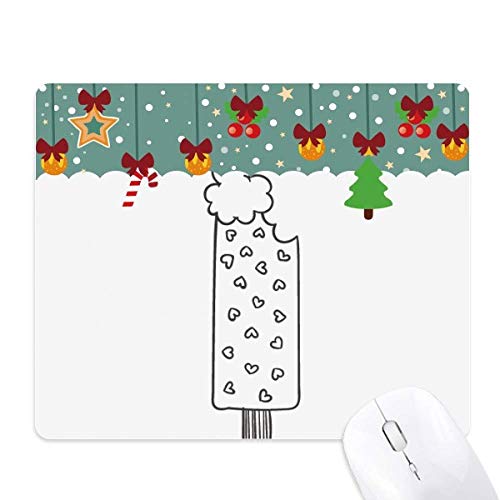 Tapis de souris en caoutchouc motif cœurs noir souple pour PC