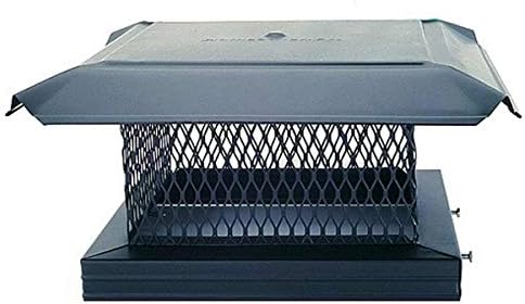 Copperfield Chimney 14811 HomeSaver Pro Black Chimney Cap - .75 Inch Mesh - 17 Inches x 17 Inches