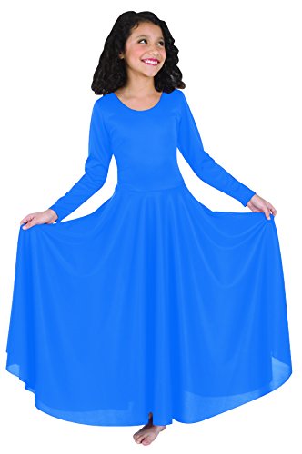 Body Wrappers Praise Loose Fit Long Sleeve Dance Dress #TOP19