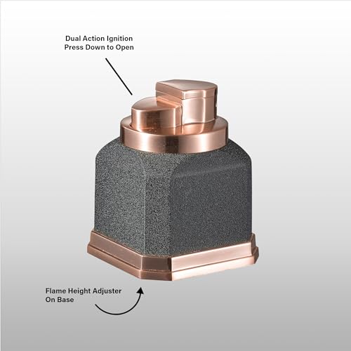 Encendedor Visol Quad Flame con llama ajustable y recargable miniatura 3