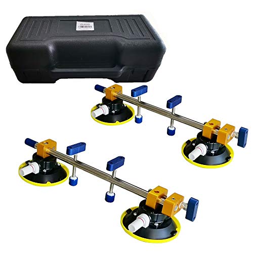 ZUOS New Edition! A pair of 4.5" Seam Setter for Seam Joining & Leveling/Professional Countertop Installation. Smaller and lighter than two poles design and it is easy to deal with glue cleaning.