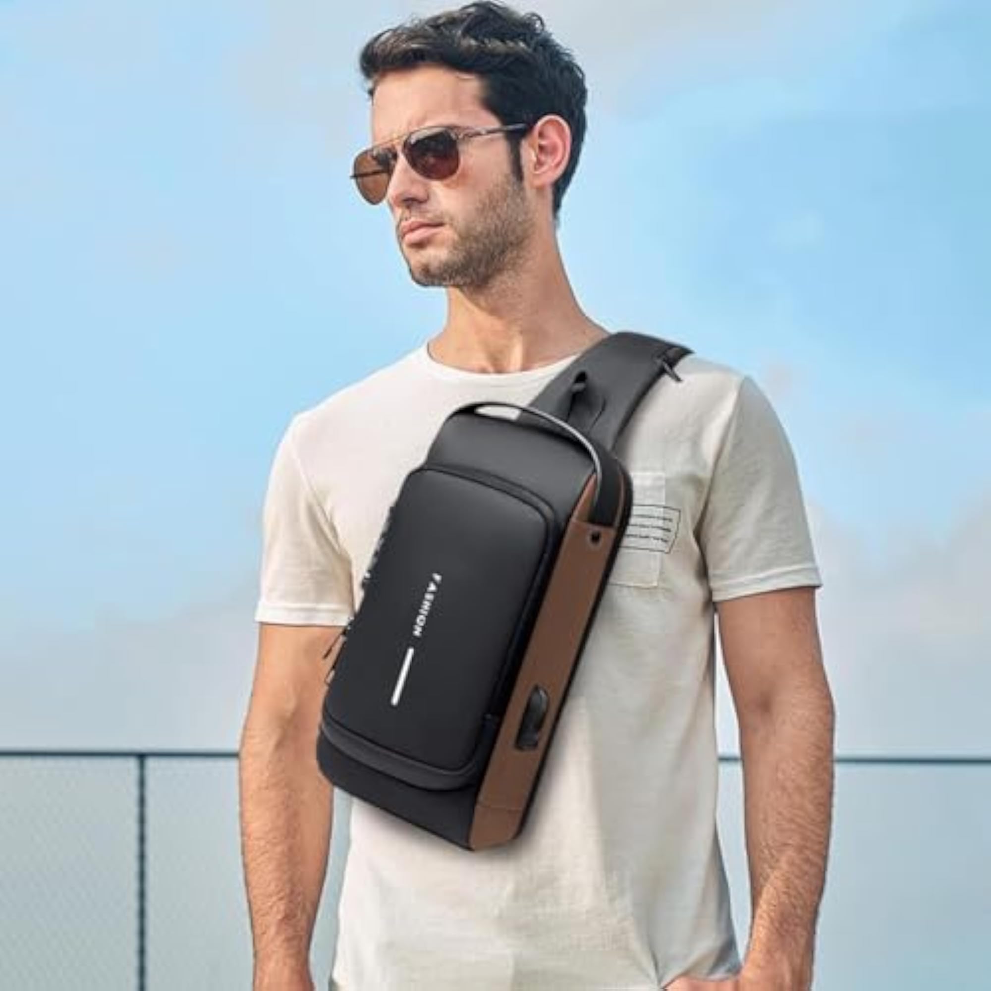Chest Bag Waterproof Oxford Cloth Password Lock