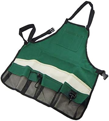 SYOOY Garden Apron for Women Tool Apron with Pockets Adjustable Heavy Duty Work Apron for Gardening Woodworkers Carpentry Baking Household Cleaning Lawn Care