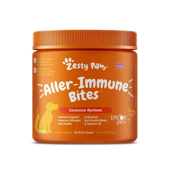 Zesty-Paws-Allergy-Immune-Supplement-for-Dogs-with-Omega-3-Salmon-Fish-Oil-EpiCor-Pets-Probiotics-for-Seasonal-Allergies-Lamb-90-Chews