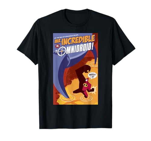 Disney Pixar The Incredibles Omnidroid Comic Book Cover T-Shirt