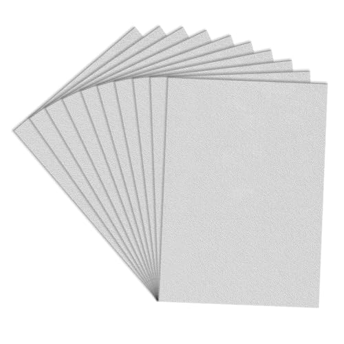 Image of Lakeer A3 White Felt Sheets - 1mm Thick, Stiff Fabric, Pack of 10, for DIY Crafts, Sewing, Scrapbooking, School Projects.