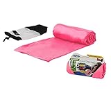 Cloudz Bamboo Travel Blanket with Bag - Light Pink