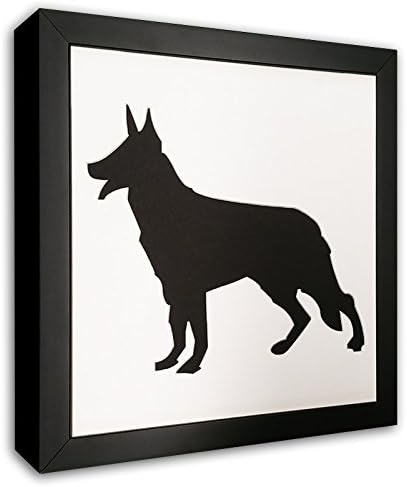 CountryArtHouse Basset Hound Photo Mat With Frame - I Love My Basset Hound Solid Wood Picture Frame - Dog Frame