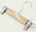 Tosnail Natural Wood Collection Skirt Hangers with Clips, Pant Slack Hangers - 10 Pack