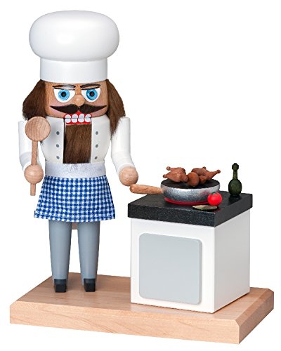 Casse-noix figurine de Noël cuisinière 17 cm pour sublimer votre table de fête en famille