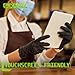 SLICK KIT Disposable Nitrile Gloves, 4 Mil Latex-Free Powder-Free Industrial Gloves for Cleaning, Cooking, Non-Sterile (Black, Small/7 (Pack of 100))
