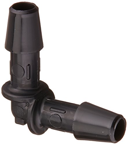 Eldon James L0-3BN Black Nylon Equal 90 Degree Elbow, 3/16