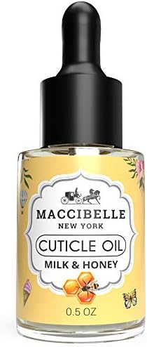Cuticle Oil 0.5 oz - Heals Dry Cracked Cuticles (Milk and Honey, 0.5 Fl Oz)