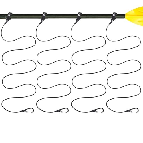 MOPHOEXII Paddle Leash Safety Rod Bungee Rod Holder Gripping Gear,Kayak Paddle Tether Lightweight Coiled Kayak Paddle Leash for SUP Kayaking Canoing Fishing Boating