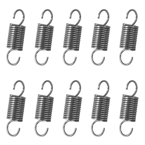 GUNGY Zugfedern mit Haken 0.9x8x25mm, 10 Stück