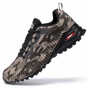 Kricely Traillaufschuhe Herren Leicht Atmungsaktiv Wanderstiefel rutschfest Laufschuhe Outdoor Fitness Straßenlaufschuhe