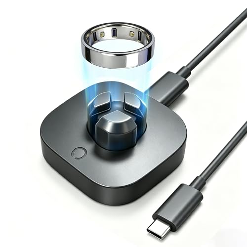 Charger Compatible with Oura Ring Gen 4: Fast Charging Dock for Size 7/8/9/10/11/12/13 with USB-C Cable (Not Compatible with Ring Gen 3)