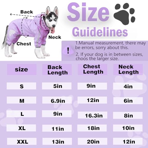 Dingye Bob Capa de chuva para cães, jaqueta de chuva para cachorro com chapéu, capa de chuva leve pa