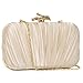 CHUNLI Clutch Purses for Women Evening/Wedding Chic Woven Bag Formal PU Leather Purse Designer Handbags for Women