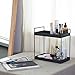 KINGBERWI 2 Tier Bathroom Counter Organizer, Standing Vanity Organizer Shelf for Bathroom Storage Organization, Countertop Skincare Makeup Organizers Holder, Black