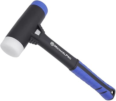 MichaelPro MP004026 13.6-Inches Double Faced Soft Mallet | Weather-Resistant, Well-Balanced Handle, Shock & Spark Resistant Head