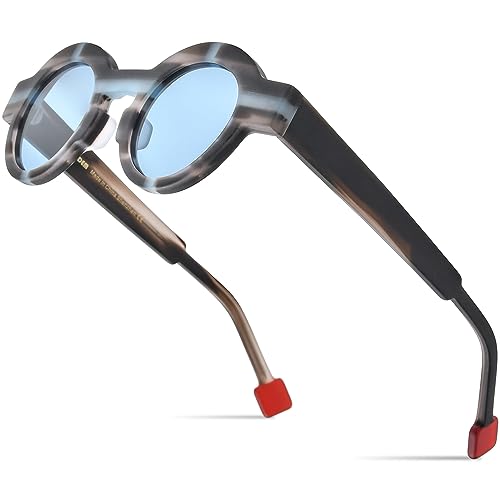 HEPIDEM Matte Acetate Vintage Retro Round Polarized Sunglasses for Women UV400 UV Protection Sun Glasses4