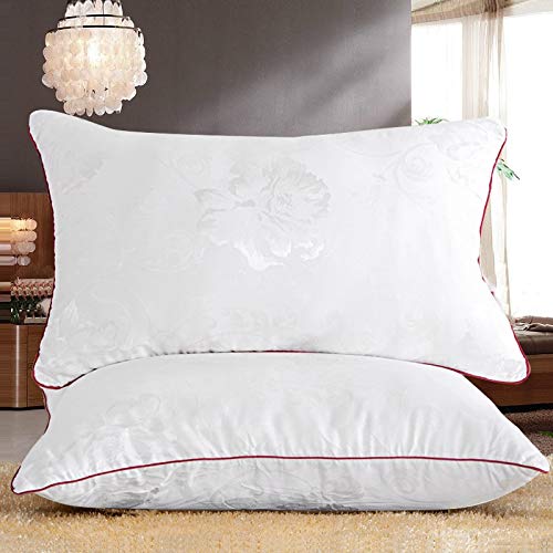Oreiller en coton confortable et fibre de polyester blanc résistant