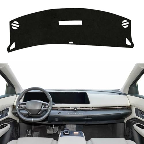 XVWTJZIA 日産アリア2023 2024 2025ダッシュカバーパッドに適合、カスタムフェイクスエード ノンスリップサンシールド機能装飾アクセサリー