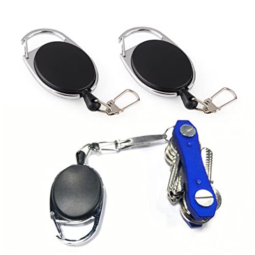 Porte-badge rétractable COLLBATH pour ne plus perdre son pass noir - 6
