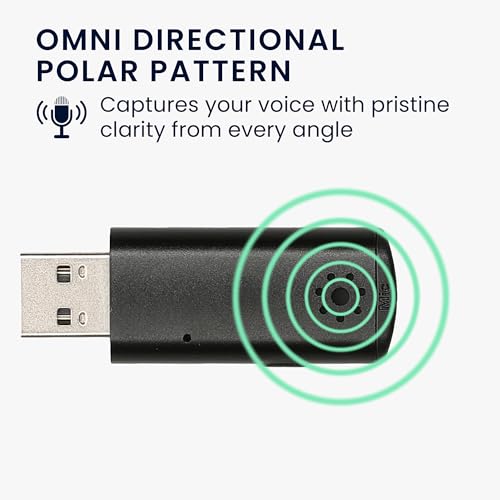 kwmobile USB Microphone for Laptop & Desktop PC - Mini Microphone for Clear Calls - Plug & Play Computer Mic for Video Call Meeting or Class - Image 3