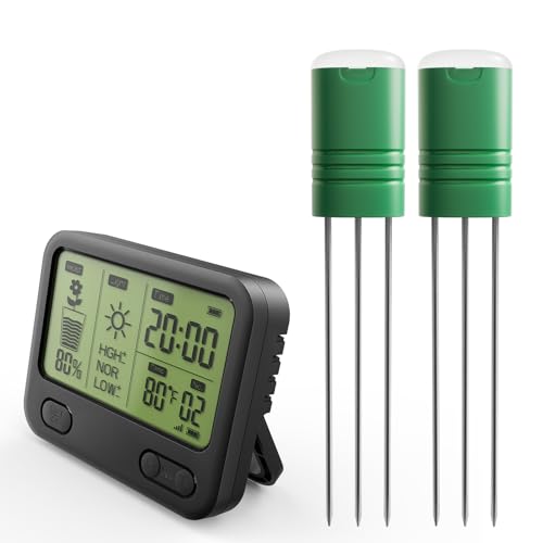 Nexuslab Wireless Soil Moisture Meter with LCD Receiver – 3‑Probe