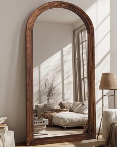 Coomily Full Length Mirror, 76"x34" Wooden Mirror Full Length with